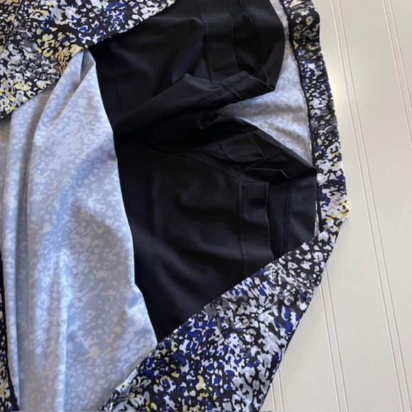 EPNY Tennis Golf Skort XXL EP New York Shorts Skirt Black Mosiac POCKET Layered - Picture 4 of 9